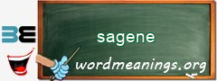 WordMeaning blackboard for sagene